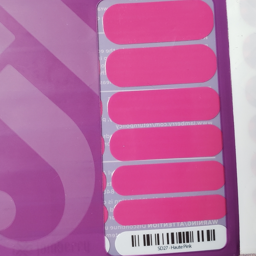 Haute pink nail wraps